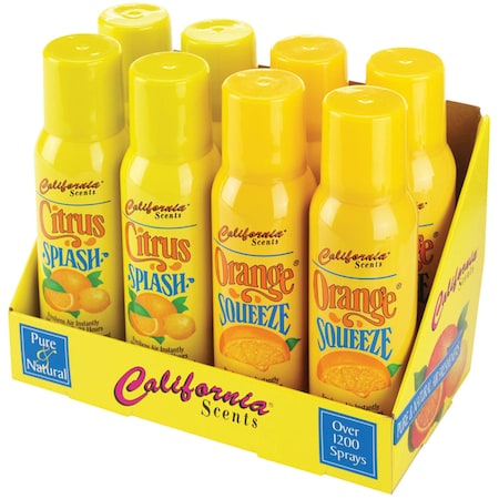California Scents Citrus Splash&Orange Scent Air Freshener 2.9 oz Liquid CS/OS-8TRMC